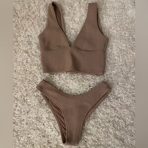Tan Textured Wanderlust Bikini